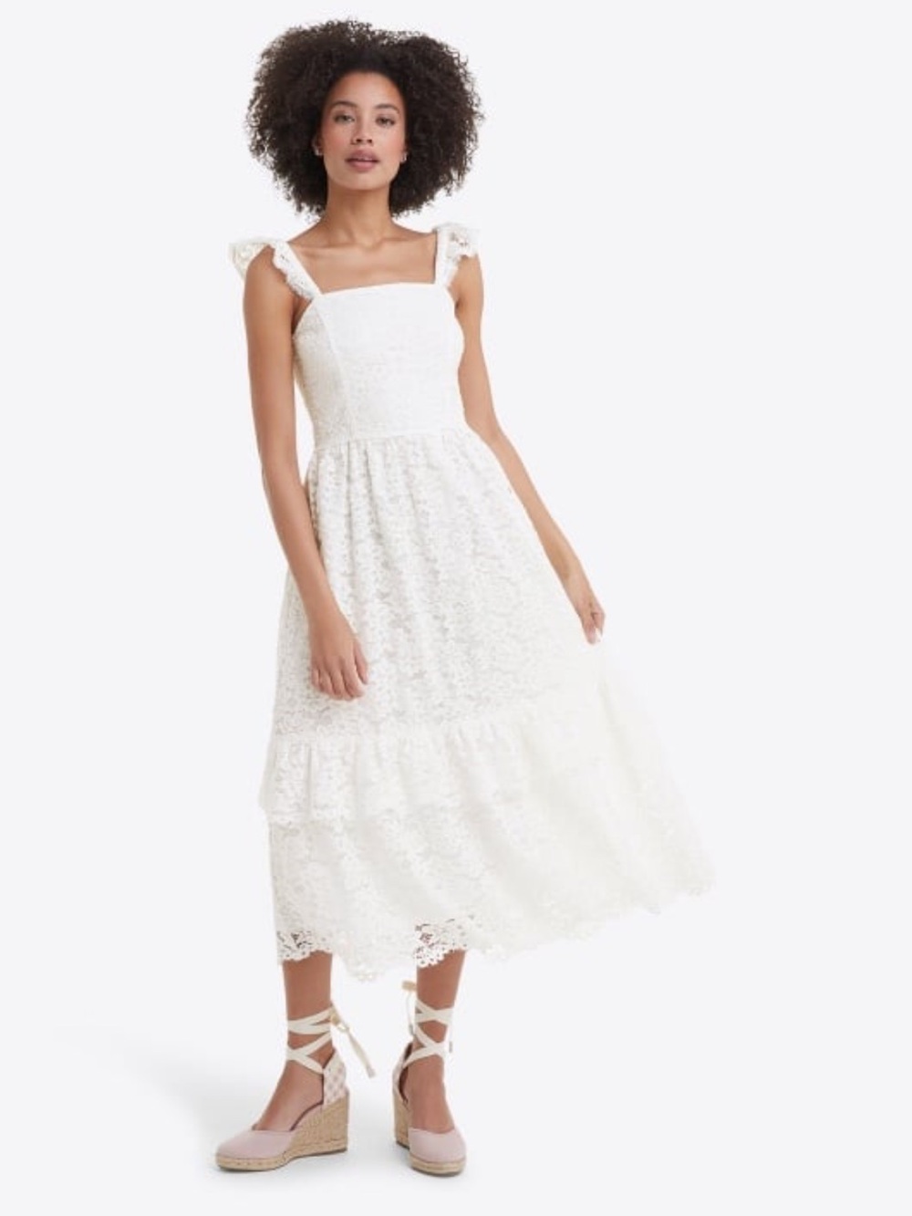Draper James Carrie Midi Dress in Lace NWT